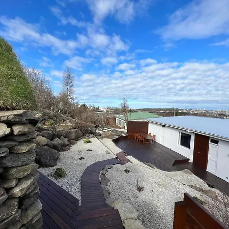 Iceland Sjf Villa, Hot Tub & Outdoor Sauna Amazing Mountains And View Over