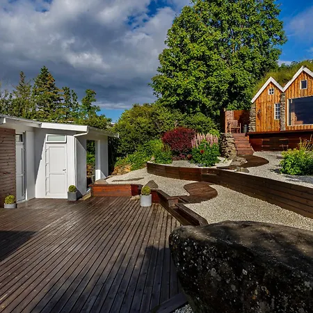 빌라 Iceland Sjf Villa, Hot Tub & Outdoor Sauna Amazing Mountains And View Over *